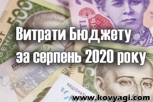 Витрати бюджету Ковяг за серень 2020 року