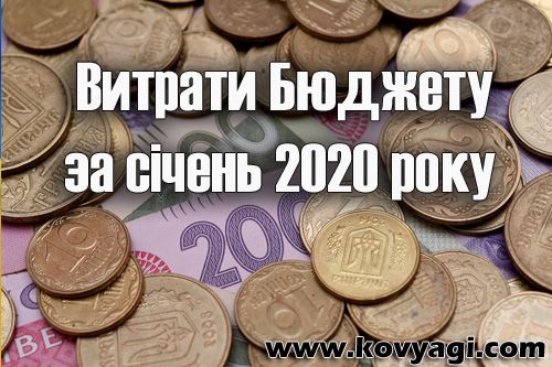 Витрати бюджету Ковяг за січень 2020 року