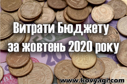 Витрати бюджету Ковяг за жовтень 2020 року