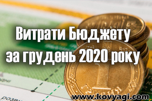Витрати бюджету Ковяг за грудень 2020 року
